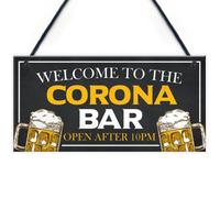 Red Ocean Novelty Corona Bar Sign Open After 10 Home Bar Pub Garden Sign Home Decor