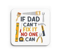 Red Ocean Novelty Dad Coaster For Handyman Builder Funny Gift For Father's Day Birthday Gifts Dad From Daughter Son Coffee Tea Coaster Fathers Day