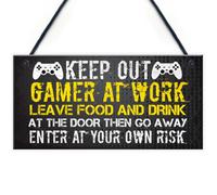 Red Ocean Novelty Gaming Sign Playstation Inspired Funny Christmas Gamer Gift For Brother Son