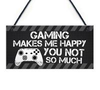 Red Ocean Novelty Gaming Signs And Plaques Funny Rude Christmas Gift For Brother Son Xbox Inspired Gamer Gifts For Him