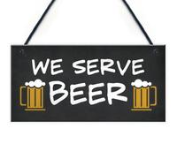 Red Ocean Novelty Garden Hanging Home Bar Sign Man Cave Garden Bar Decor Plaques