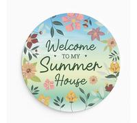 Red Ocean Novelty Garden Sign For Outside Welcome To My Summerhouse Sign For Garden Shed Summer House Outdoor Decor Signs Outside Gardener Gifts