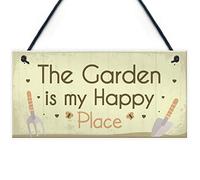 RED OCEAN Novelty Garden Sign Hanging Wall Plaque Gift For Gardeners Mum Nan Home Decor Garden Shed Plaque