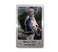 RED OCEAN Novelty Gift for Nanny Personalised Metal Wallet Card Insert Birthday Xmas Gift for Her