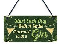 RED OCEAN Novelty Gin Gifts For Women Hanging Home Bar Pub Alcohol Sign Christmas Birthday Gift For Gin Lovers