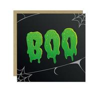RED OCEAN Novelty Halloween Card For Friend Daughter Son Couple BOO Card For Him Her Novelty Halloween Cards With Kraft Envelope Spooky