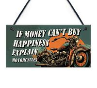 Red Ocean Novelty Motorcycle Gifts for Men and Women & Bikers - Funny Motorbike Signs - Perfect for Bikers, Riders, and Motorcycle Enthusiasts