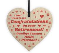 Red Ocean Novelty Retirement Gift For Him Her Colleague Good Luck Leaving Gift Keepsake Heart