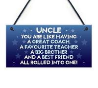 Red Ocean Novelty Uncle Gift Birthday Or Christmas Present Idea For Uncle Hanging Plaque Keepsake Gift For Him