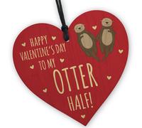 Red Ocean Otter Half Valentines Gift Cute Valentine Romantic Valentines Day Gift For Girlfriend Boyfriend