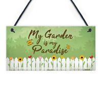 Red Ocean Paradise Garden Hanging Sign Garden Shed Summer House Plaque Nan Gifts For Her