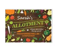 Red Ocean Personalised ALLOTMENT SIGN For Garden Shed Summerhouse Gift For Men Women Sign For Allotment Garden Sign Home Decor Shed Signs And Plaques Gardener Gifts