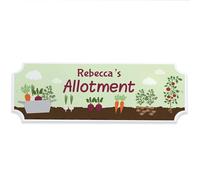 Red Ocean Personalised Allotment Welcome Signs For Garden Shed Allotment Vegetable Patch Welcome Wall Plaques For Fence Wall 300x100mm