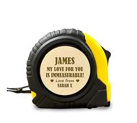 Red Ocean Personalised Anniversary Birthday Gift For Boyfriend Husband Engraved Tape Measure Tool Gift