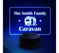 Red Ocean Personalised Caravan Decor Sign LED Sign Novelty Caravan Lover Birthday Christmas