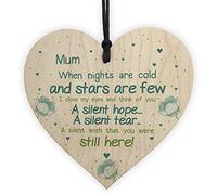 RED OCEAN Personalised CHRISTMAS Tree Decoration In Memory Mum Dad Nan Memorial Heart Bauble Gifts