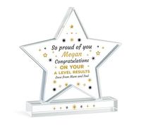 RED OCEAN Personalised Congratulations Gift For A Level Results Day So Proud Of You Gift Star Plaque Daughter Son Granddaughter Grandson Passing Exams For Him Her