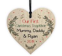 RED OCEAN Personalised Family Christmas Bauble Babys 1st New Baby Tree Decoration