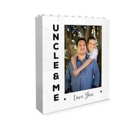 Red Ocean Personalised Gift For Uncle For Birthday Christmas Uncle Building Block Photo Plaque Gift From Niece Nephew Love Keepsake