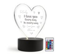 Red Ocean Personalised Gifts For Anniversary LED Light I Love You Gifts for Girlfriend Boyfriend Husband Wife Couple Romantic Anniversary Birthday Christmas