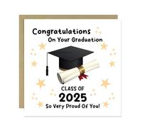 RED OCEAN Personalised Graduation Card For Daughter Son Proud Of You Card With Envelope For Graduation Degree University Congratulations Friend Family