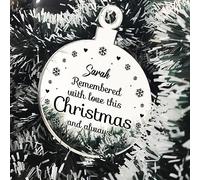 Red Ocean Personalised Hanging Memorial Christmas Decoration Mum Dad Nan Grandad Daughter Son Memorial Gift For Him Her Beautiful Keepsake