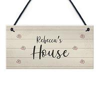 RED OCEAN PERSONALISED Home Sign New Home Gift Any Name Playhouse Welcome Sign