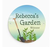 Red Ocean Personalised Novelty Garden Sign For Outside Garden Plaques Novelty Shed Summer House Sign Outdoor For Decor Signs Outside Gardener Gifts