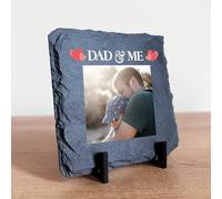 Red Ocean Personalised Photo Plaque Gifts For Dad Daddy For Birthday Christmas Fathers Day Best Friend Plaque DAD AND ME Dad Gifts From Daughter Son Thank You Gift For Him