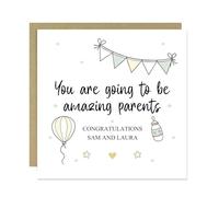 RED OCEAN Personalised Pregnancy Card You Are Going To Be Amazing Parents Congratulations Card Parents To Be Mummy Daddy With Envelope