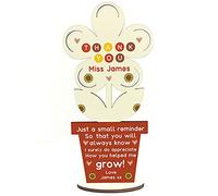 RED OCEAN Personalised Teacher Gifts School Nursery Teaching Assistant Thank You Gift Flower