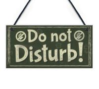 Red Ocean Please Do Not Disturb Therapist Hotel Salon Man Cave Bedroom Privacy Hanging Plaque Home Door Gift Sign