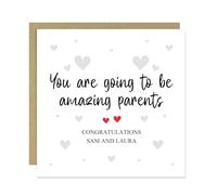 RED OCEAN Pregnancy Card Personalised You Are Going To Be Amazing Parents Congratulations Card Parents To Be Mummy Daddy With Envelope