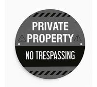 Red Ocean Private Property No Trespassing Signs, Indoor and Outdoor Use, Keep Out Sign, Yard Sign, Garden, Fence Door Wall Warning For Home