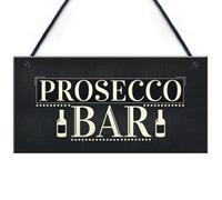 Red Ocean Prosecco Bar Hanging Wall Door Sign Pub Home Bar Kitchen Party Drinking Gift