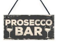Red Ocean Prosecco Bar Vintage Rustic Hanging Plaque Home Bar Pub Man Cave Garden Sign