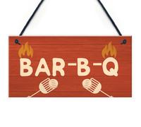 Red Ocean Quirky Bbq Sign Funny Garden Shed Man Cave Sign Gift For Men New Home Gift