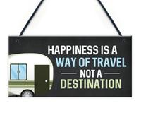 Red Ocean Quirky Caravan Sign Hanging Door Wall Plaque Caravan Accessories Home Decor