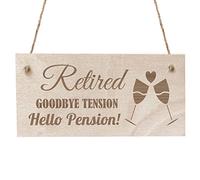Red Ocean Retirement Gifts For Women Men Hanging Wood Plaque Grandad Nan Gifts For Him Her Friendship Gift