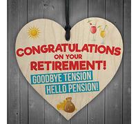 RED OCEAN Retirement Goodbye Tension Colleague Work Funny Pension Gift Hanging Plaque Leaving Sign