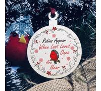 Red Ocean Robins Appear When Lost Loved Ones Are Near Christmas Tree Memorial Decoration