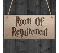 Red Ocean Room Of Requirement Wizardry Hanging Plaque Magic Gift Bedroom Toilet Sign