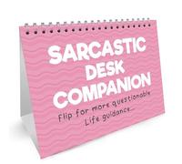 RED OCEAN Sarcastic Office Desk Companion Flipbook Gift For Friend, Secret Santa Gift, Funny Quotes for Desk, Joke Office Gift, Funny Gifts For Women, Colleague Gifts For Birthday Christmas