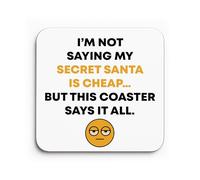 Red Ocean Secret Santa Gifts For Men and Women Novelty Coaster Christmas Secret Santa Present For Colleagues Coworker Funny Xmas Office Work Gift