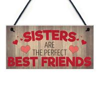 Red Ocean Sisters Best Friends Family Hanging