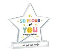 RED OCEAN So Proud Of You Gift Congratulations Gift For GCSE Results Day Star Plaque Daughter Son Granddaughter Grandson Passing Exams For Him Her