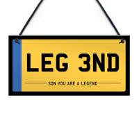 Red Ocean Son Licence Plate Novelty Number Plate Gift For Son From Mum and Dad Christmas Birthday Gift For Him Car Enthusiast Gifts Bedroom Decorations