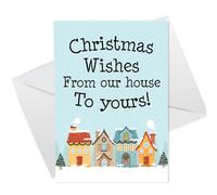 RED OCEAN Special Christmas Cards For Family, Neighbour Christmas Card, Christmas Card For Neighbour, Couple Christmas Card, Family Christmas Cards, Christmas Wish Card