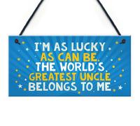 Red Ocean Special Uncle Gift From Niece Nephew Hanging Plaque Gift For Brother Uncle From Niece Nephew