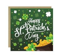 RED OCEAN St Patrick's Day Card, St Patricks Day Cards For Friends Family, Irish Day Cards, Card For St Patricks Day, Happy St Patricks Day Card For Mum Dad Brother Sister Uncle Auntie